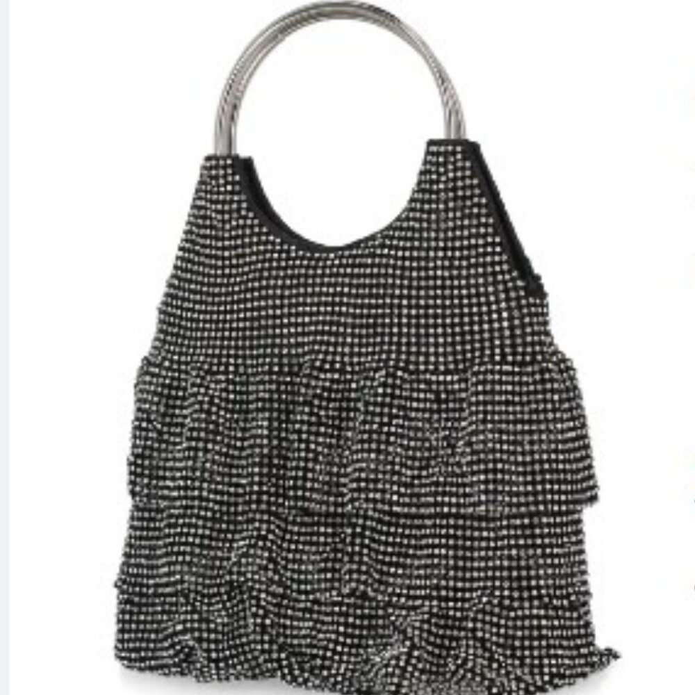 Jessica McClintock Leslie Embellished Top Handle Bag